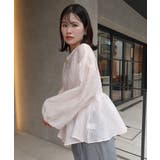 ピンク | シアージャガードダブルZIPペプラムブラウス | CORNERS