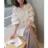 シアージャガードダブルZIPペプラムブラウス | CORNERS | 詳細画像10