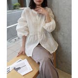 シアージャガードダブルZIPペプラムブラウス | CORNERS | 詳細画像9