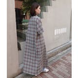 オリーブ | チェックロングシャツワンピース | CORNERS