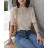 エクリュ | シアーベロアハーフスリーブTシャツ | CORNERS