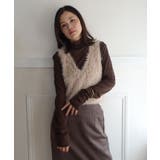 フェザーヤーンVネックベスト | CORNERS  | 詳細画像4 