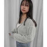 チュールレイヤードニットカーディガン | CORNERS  | 詳細画像4 