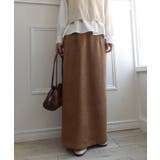 キャメル | フェイクスエードナロースカート | CORNERS