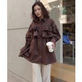 ブラウン | ブロードフリルチュニックブラウス | CORNERS