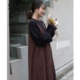 起毛ツイルランタンシルエットVネックジャンスカ | CORNERS | 詳細画像14