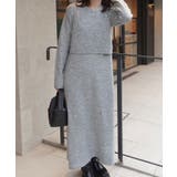 メランジニットビスチェ付きニットワンピース | CORNERS  | 詳細画像17 