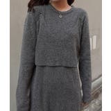 メランジニットビスチェ付きニットワンピース | CORNERS  | 詳細画像12 