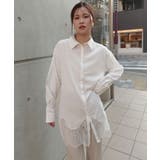 ホワイト | 裾レースシャツ | CORNERS 