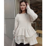 裏毛ティアードペプラムトップス | CORNERS  | 詳細画像19 