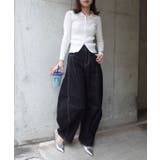 ツイル配色ステッチバレルパンツ | CORNERS  | 詳細画像3 