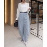 ツイル配色ステッチバレルパンツ | CORNERS  | 詳細画像10 