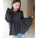 ブロードペプラムギャザーブラウス | CORNERS  | 詳細画像18 