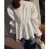 ブロードペプラムギャザーブラウス | CORNERS  | 詳細画像25 