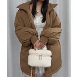 ブラウン | ドロストスリーブスタンドカラーミドル丈中綿ブルゾン | CORNERS 