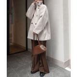 シャギースタンドカラーコート | CORNERS  | 詳細画像1 