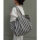 ブラック | ストライプトートバッグ | CORNERS 