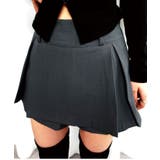 グレー | 【 インパン裏地付 】ボックスプリーツレイヤードミニスカート | CORNERS 