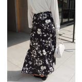 サテン花柄ロングスカート | CORNERS  | 詳細画像6 