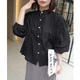 ブラック | スノーカットドビーブラウス | CORNERS 