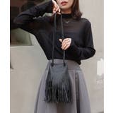 フェイクレザーフリンジショルダーバッグ | CORNERS  | 詳細画像6 