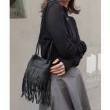 フェイクレザーフリンジショルダーバッグ | CORNERS  | 詳細画像2 