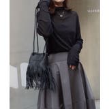 フェイクレザーフリンジショルダーバッグ | CORNERS  | 詳細画像1 