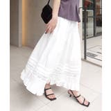 コットンレース切替ティアードスカート | CORNERS  | 詳細画像11 