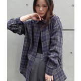 ネイビー | ネルチェックシャツ | CORNERS 