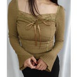 フロントリボンレーススリムトップス | CORNERS | 詳細画像7