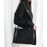 ブラック | フェイクスエードボストンバッグ | CORNERS