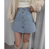 センターボタンミニスカート | CORNERS | 詳細画像18