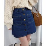 センターボタンミニスカート | CORNERS | 詳細画像1