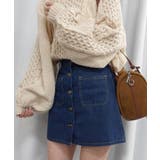 センターボタンミニスカート | CORNERS | 詳細画像7