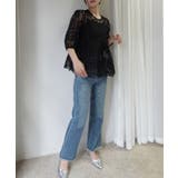 ペプラムオーガンジーレースブラウス(インナー付き) | CORNERS  | 詳細画像20 