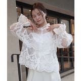 オーガンジーレースブラウス(インナー付き) | CORNERS  | 詳細画像7 