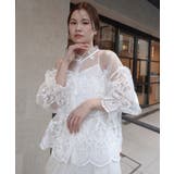 オーガンジーレースブラウス(インナー付き) | CORNERS  | 詳細画像4 