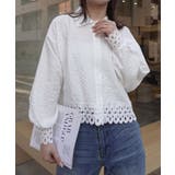 クロップド裾レースシャツ | CORNERS  | 詳細画像10 