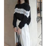 レース切り替えスウェットトップス | CORNERS  | 詳細画像2 