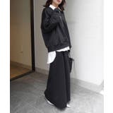 ブラック | スウェットタイトロングスカート【セットアップ可能】 | CORNERS 