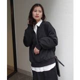 ブラック | ハーフジップスウェット【セットアップ可能】 | CORNERS 