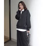 ハーフジップスウェット【セットアップ可能】 | CORNERS  | 詳細画像14 