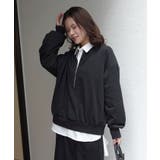 ハーフジップスウェット【セットアップ可能】 | CORNERS  | 詳細画像13 