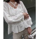 コットンフリルリボンブラウス | CORNERS  | 詳細画像2 