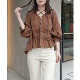 コットンフリルリボンブラウス | CORNERS  | 詳細画像8 