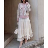 ピンク | ツィードジャケット×チュールスカートセット | CORNERS 