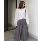 フェザーヤーンニット×フレアーワンピースセット | CORNERS  | 詳細画像10 