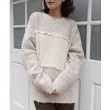 フリンジ配色ふわふわニット | CORNERS | 詳細画像8