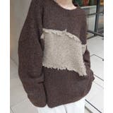 フリンジ配色ふわふわニット | CORNERS | 詳細画像6