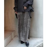 グレー | ベロアナロースカート | CORNERS